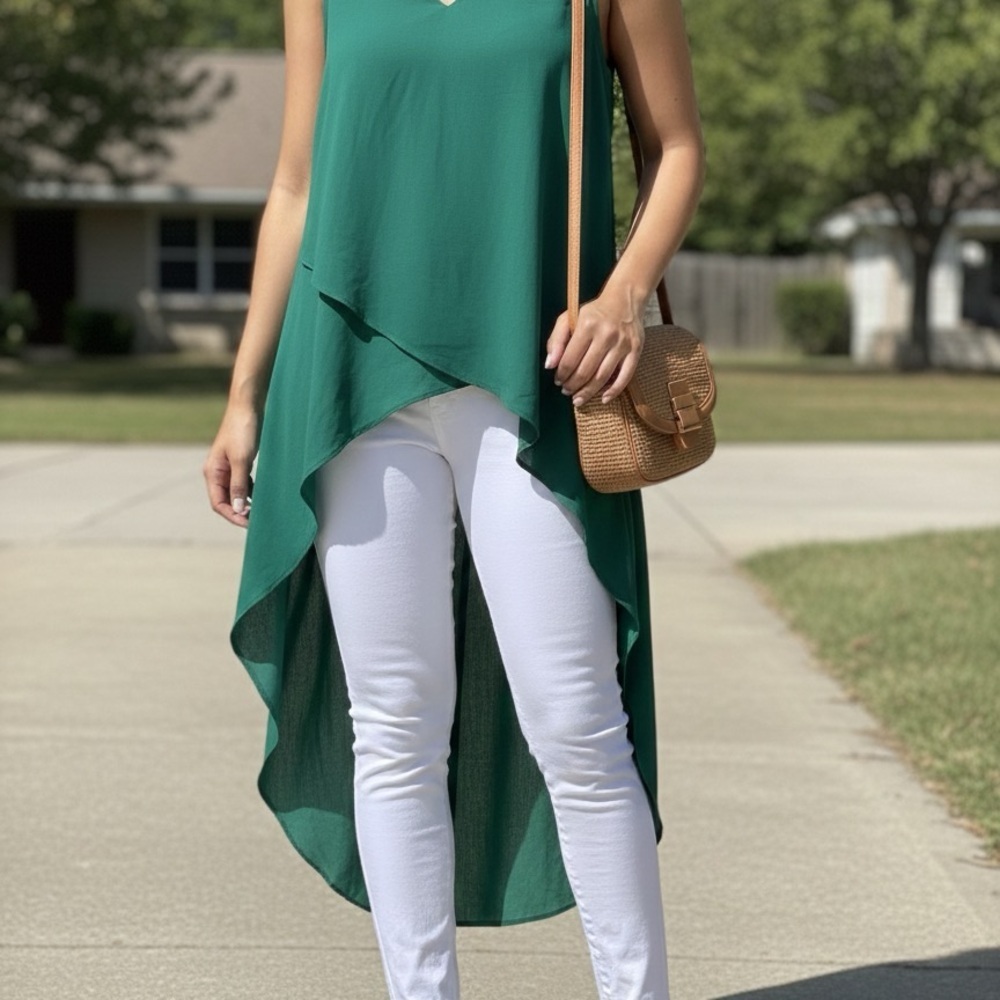 Shein Asymmetrical Tunic Top Size XL